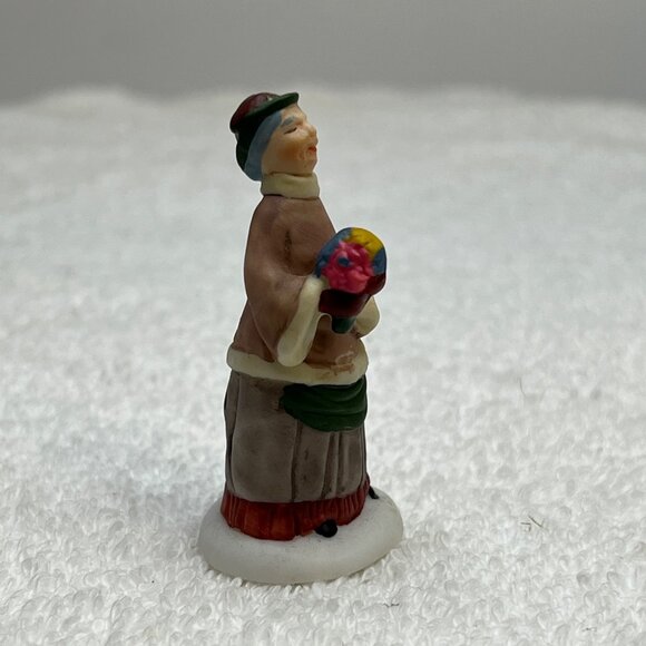 Dept 56 Chelsea Lane Shoppers - Woman - Dickens Village Loose Figurine 1993 - Picture 2 of 6